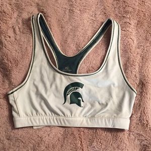 Michigan State sports bra 💚